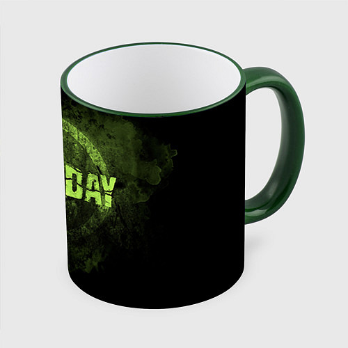 Кружка цветная Green Day: Acid Voltage / 3D-Зеленый кант – фото 1
