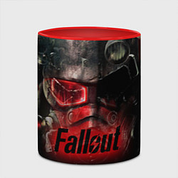 Кружка 3D Fallout Red, цвет: 3D-белый + красный — фото 2