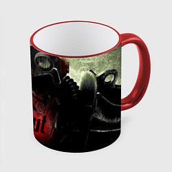 Кружка 3D Fallout Red, цвет: 3D-красный кант