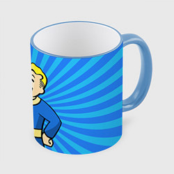 Кружка цветная Fallout Blue