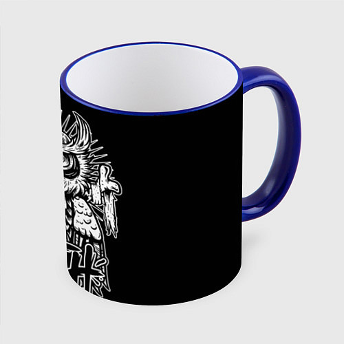 Кружка цветная BMTH Owl / 3D-Синий кант – фото 1