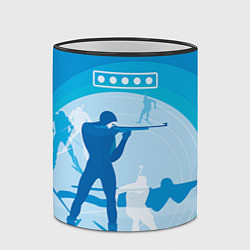 Кружка 3D Биатлон, цвет: 3D-черный кант — фото 2