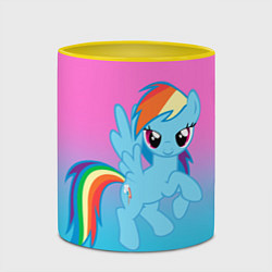 Кружка 3D My Little Pony, цвет: 3D-белый + желтый — фото 2