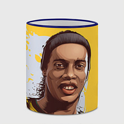 Кружка 3D Ronaldinho Art, цвет: 3D-синий кант — фото 2