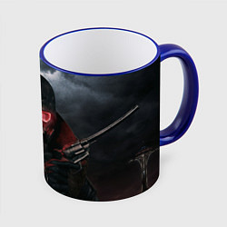 Кружка 3D Fallout: New Vegas, цвет: 3D-синий кант