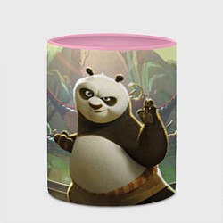 Кружка 3D Кунг фу панда, цвет: 3D-белый + розовый — фото 2