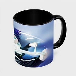 Кружка 3D Бездомный бог, цвет: 3D-белый + черный