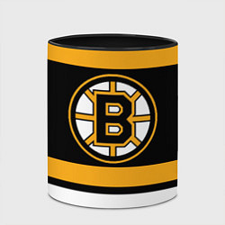 Кружка 3D Boston Bruins, цвет: 3D-белый + черный — фото 2