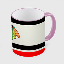 Кружка 3D Chicago Blackhawks, цвет: 3D-розовый кант