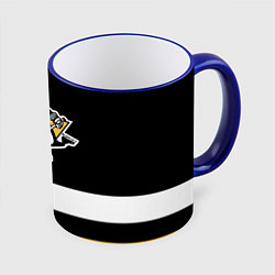 Кружка 3D Pittsburgh Penguins: Black, цвет: 3D-синий кант