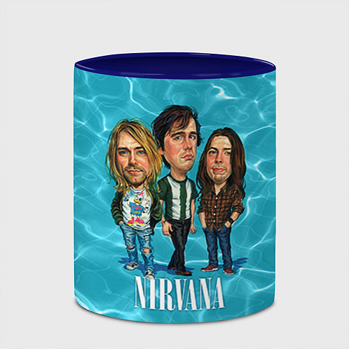 Кружка цветная Nirvana: Water / 3D-Белый + синий – фото 2