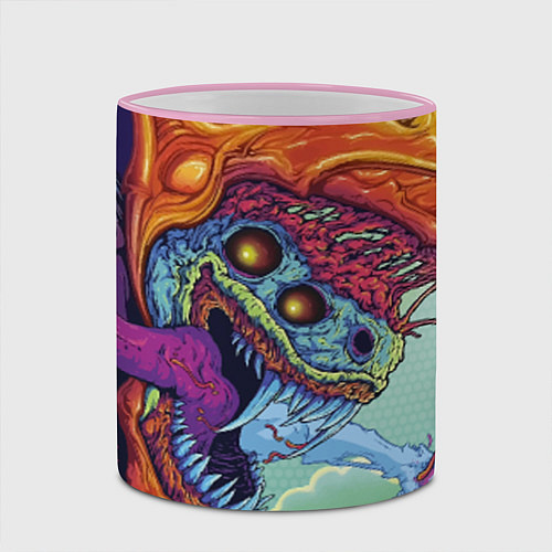 Кружка цветная CS:GO Hyper Beast / 3D-Розовый кант – фото 2