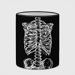 Кружка 3D Скелет, цвет: 3D-черный кант — фото 2
