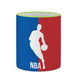 Кружка 3D Эмблема NBA, цвет: 3D-светло-зеленый кант — фото 2