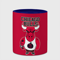 Кружка 3D Chicago bulls, цвет: 3D-белый + синий — фото 2