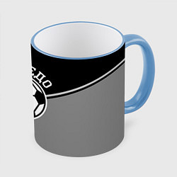 Кружка 3D ФК Торпедо, цвет: 3D-небесно-голубой кант
