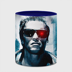 Кружка 3D T-800, цвет: 3D-белый + синий — фото 2