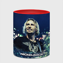 Кружка 3D Nickelback: Chad Kroeger, цвет: 3D-белый + красный — фото 2