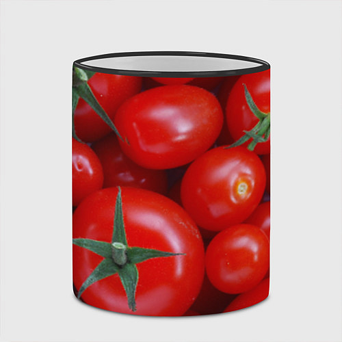 Кружка цветная Томатная / 3D-Черный кант – фото 2