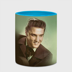 Кружка 3D Elvis Young, цвет: 3D-белый + небесно-голубой — фото 2
