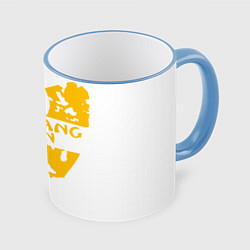 Кружка 3D Wu-Tang Clan, цвет: 3D-небесно-голубой кант