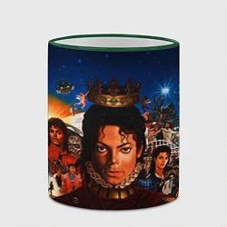 Кружка 3D Michael Jackson: Pop King, цвет: 3D-зеленый кант — фото 2