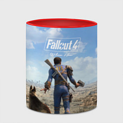 Кружка 3D Fallout 4: Welcome Home, цвет: 3D-белый + красный — фото 2