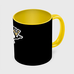 Кружка 3D Pittsburgh Penguins: Crosby, цвет: 3D-белый + желтый