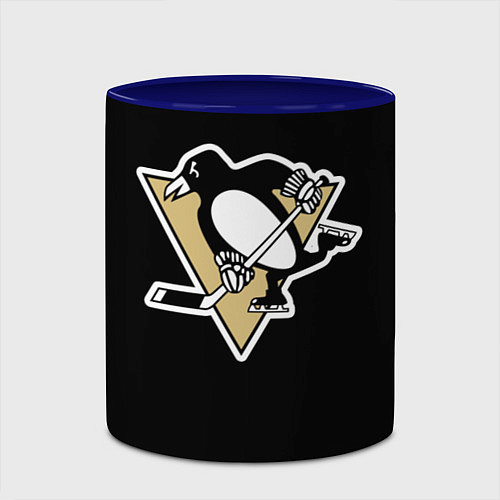 Кружка цветная Pittsburgh Penguins: Crosby / 3D-Белый + синий – фото 2