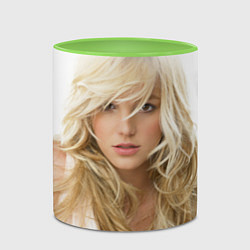 Кружка 3D Бритни Спирс в белом, цвет: 3D-белый + светло-зеленый — фото 2