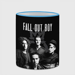 Кружка 3D Fall out boy band, цвет: 3D-небесно-голубой кант — фото 2