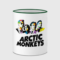 Кружка 3D Arctic Monkeys: Music Wave, цвет: 3D-зеленый кант — фото 2
