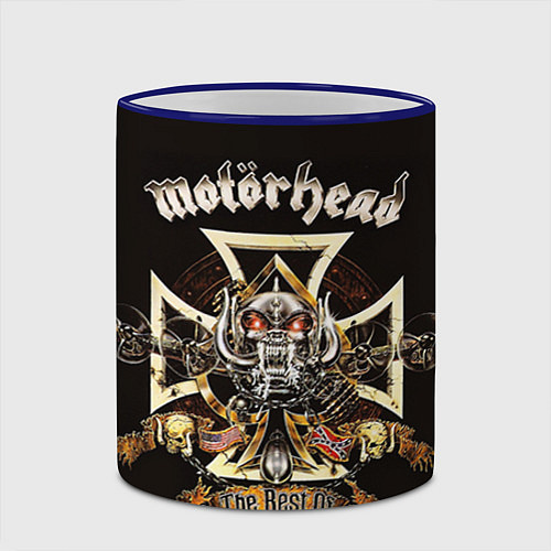 Кружка цветная Motorhead: The best of / 3D-Синий кант – фото 2