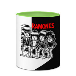 Кружка 3D Ramones Boys, цвет: 3D-белый + светло-зеленый — фото 2