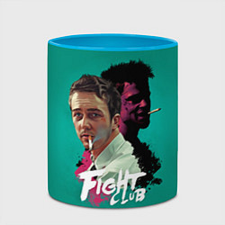 Кружка 3D Fight Club Stories, цвет: 3D-белый + небесно-голубой — фото 2