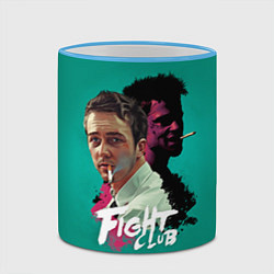 Кружка 3D Fight Club Stories, цвет: 3D-небесно-голубой кант — фото 2