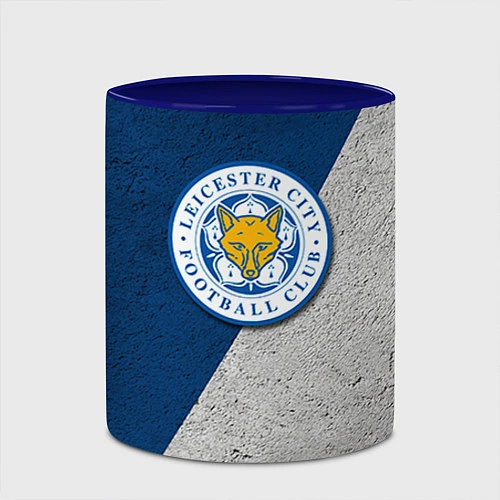 Кружка цветная Leicester City FC / 3D-Белый + синий – фото 2