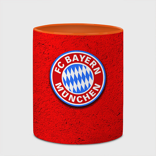 Кружка цветная Bayern FC / 3D-Белый + оранжевый – фото 2