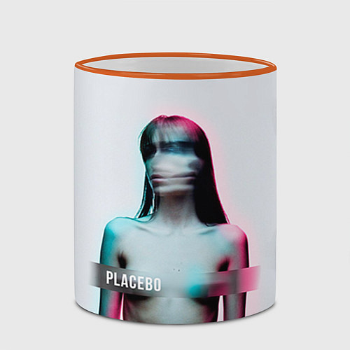 Кружка цветная Placebo Meds / 3D-Оранжевый кант – фото 2