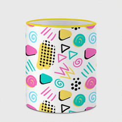 Кружка 3D Поп-арт, цвет: 3D-желтый кант — фото 2