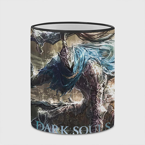 Кружка цветная Dark Souls / 3D-Черный кант – фото 2
