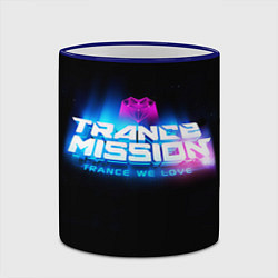 Кружка 3D Trancemission: Trance we love, цвет: 3D-синий кант — фото 2