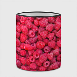 Кружка 3D Малинки, цвет: 3D-черный кант — фото 2