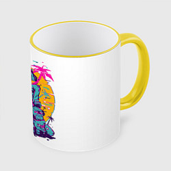 Кружка цветная Hotline Miami: Throne