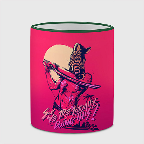 Кружка цветная So we are actually doing this? / 3D-Зеленый кант – фото 2