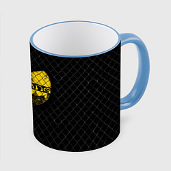 Кружка 3D Wu-Tang Clan: Grid, цвет: 3D-небесно-голубой кант