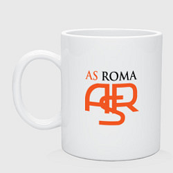 Кружка керамическая Roma ASR, цвет: белый