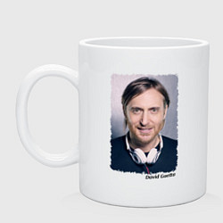 Кружка керамическая David Guetta, цвет: белый