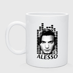 Кружка керамическая EQ: Alesso, цвет: белый