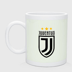 Кружка керамическая Juventus FC: 3 stars, цвет: фосфор